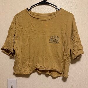 RVCA Women's Short Sleeve cropped tee